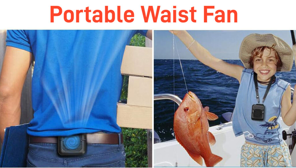 Portable Waist Airflow Fan for Outdoor